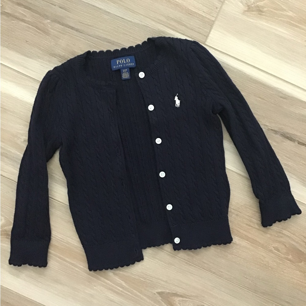 Polo Ralph Lauren Navy Cardigan 2T